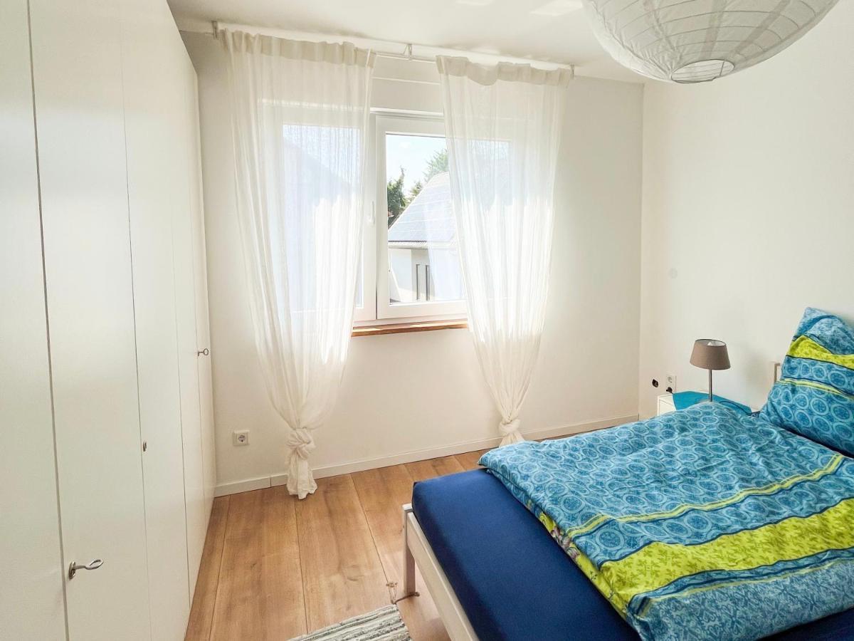 Helle und gemütliche Ferienwohnung in Lorsch Exterior foto