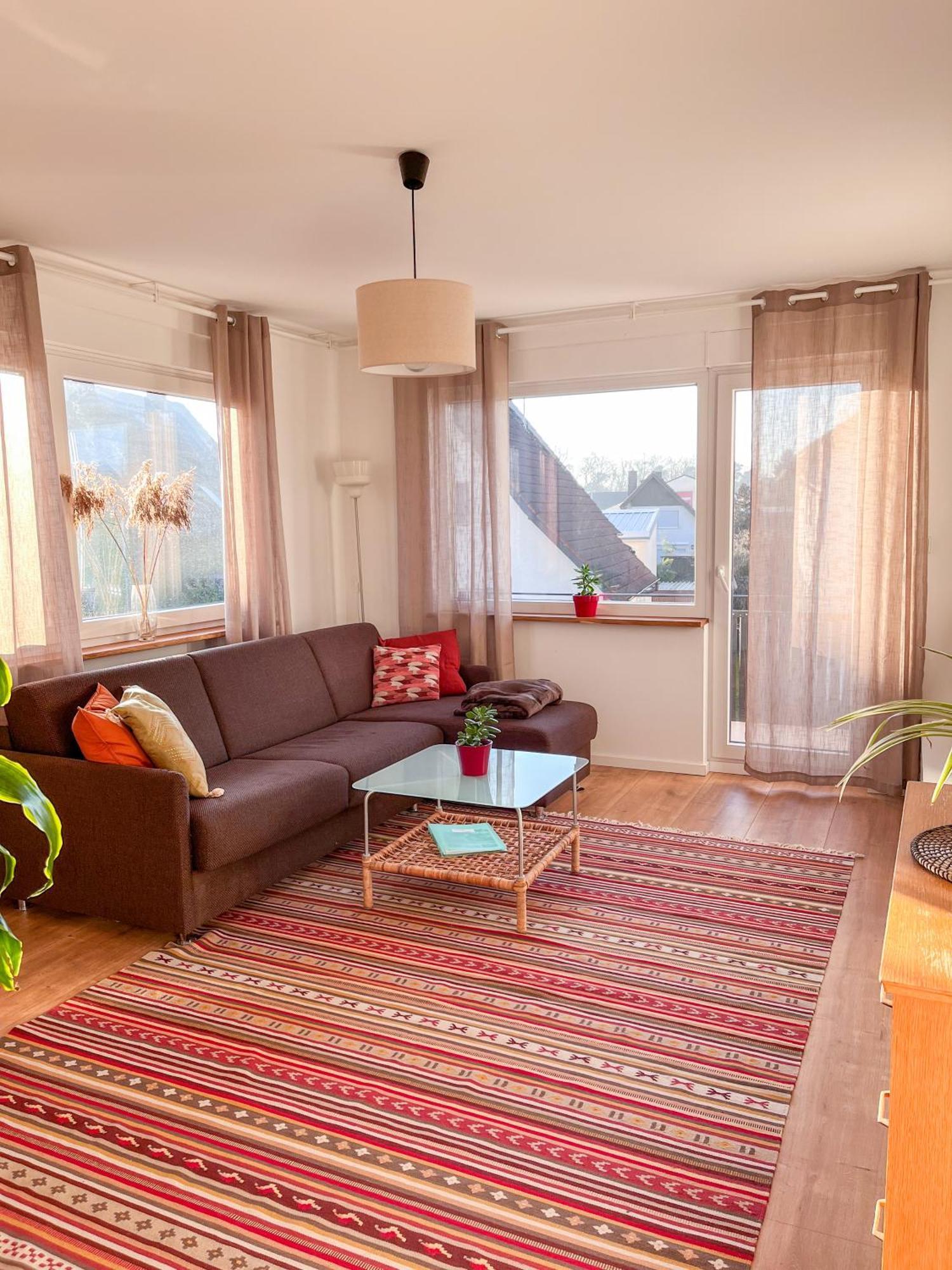Helle und gemütliche Ferienwohnung in Lorsch Exterior foto