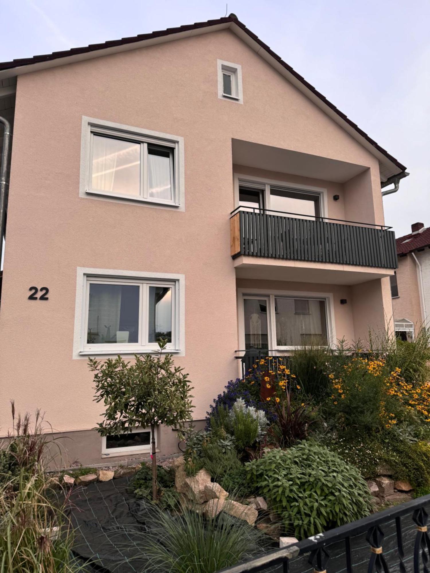 Helle und gemütliche Ferienwohnung in Lorsch Exterior foto